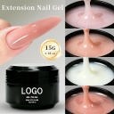 15g Extension French Acrylic Gel Soak Off UV LED Camouflage Color Shimmer Jelly Nude Hard Gel Nail Builder Extend Gel