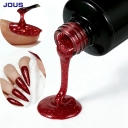JOUS Vibrant Glitter Gel Polish with High Density Sparkle & Dazzling Starry Night Effect for Professional Nail Art and Salon Use