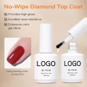 15ml 1kg diamond Top Coat Gel PolishTMPTA Tpo Hema Free Nail Gel Top Coat No Wipe High Shine Wear Resistant Vegan UV Nail Gel