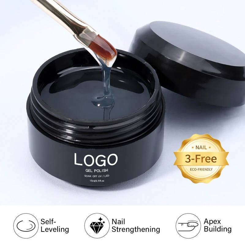 Zero Feel Hypoallergenic Builder Base Gel Hema Free Clear Strengthening Gel Fast Leveling Structure Gel for Beauty Studios