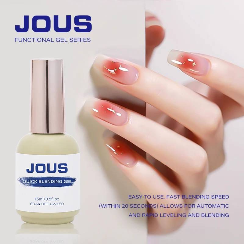 JOUS Fast Blossom Nail Gel for Stunning Marble Effects with Medium Viscosity & Easy Flow 60s Cure for Beginners & Professionals