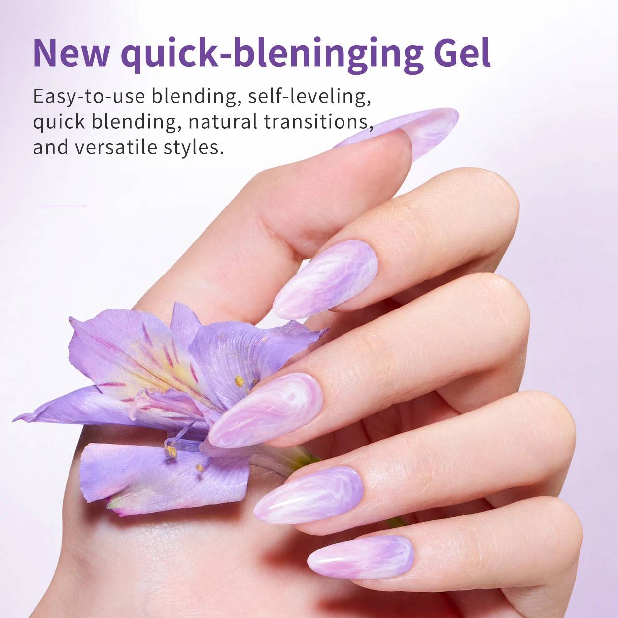 Private Label TPO HEMA-Free Self-Leveling Fast Curing Quick Blooming Gel Nail Polish Low Odor Non-Irritating Blooming Gel As