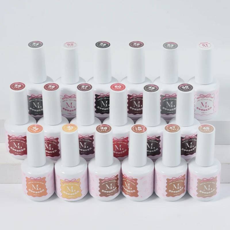 JOUS New 60 Colors Macaron French High Quality Vegan Nail Gel Set Eco-Friendly HEMA-Free Non-toxic UV Gel Salon Wholesale