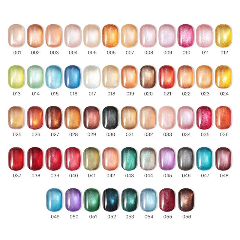 JOUS 56color/set Cat Eye Nail Gel Polish Set HEMA TPO Free Gel Kit Cheap Price Uv Gel Polish Setwith Free Colors Card Book