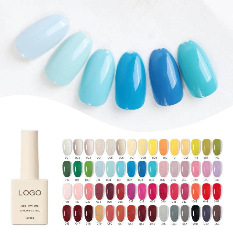 JOUS OEM Professional French Water Base 60 Colors HEMA/TPO Free UV Gel Nail Polish Set Rich Pigmented Private Label