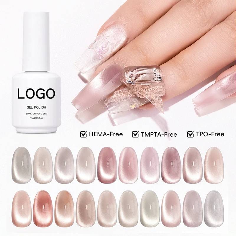 High Transparency Cat's Eye Base HEMA Free TPO Free TMPTA Free High Gloss Silky Smooth Long Lasting UV Gel for Salon
