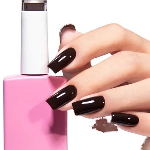 JOUS Dark Brown HEMA & TPO &TMPTA Free UV Gel Polish 15ml Glossy Finish Soak UV/LED Nail Art Manicure Salon Quality for Women