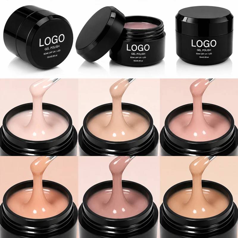 Nail Supplies Nude Poly Extension Gel Polish Base Material Soak Off Long Lasting  Tpo Free Hema Free TMPTA Free