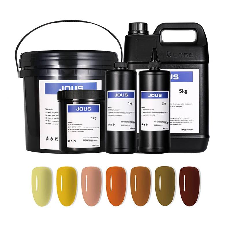 JOUS Solid Color Gel Polish HEMA-Free & Low Odor with Strong Adhesion & High Gloss Finish for Long-Lasting Manicure Pedicure