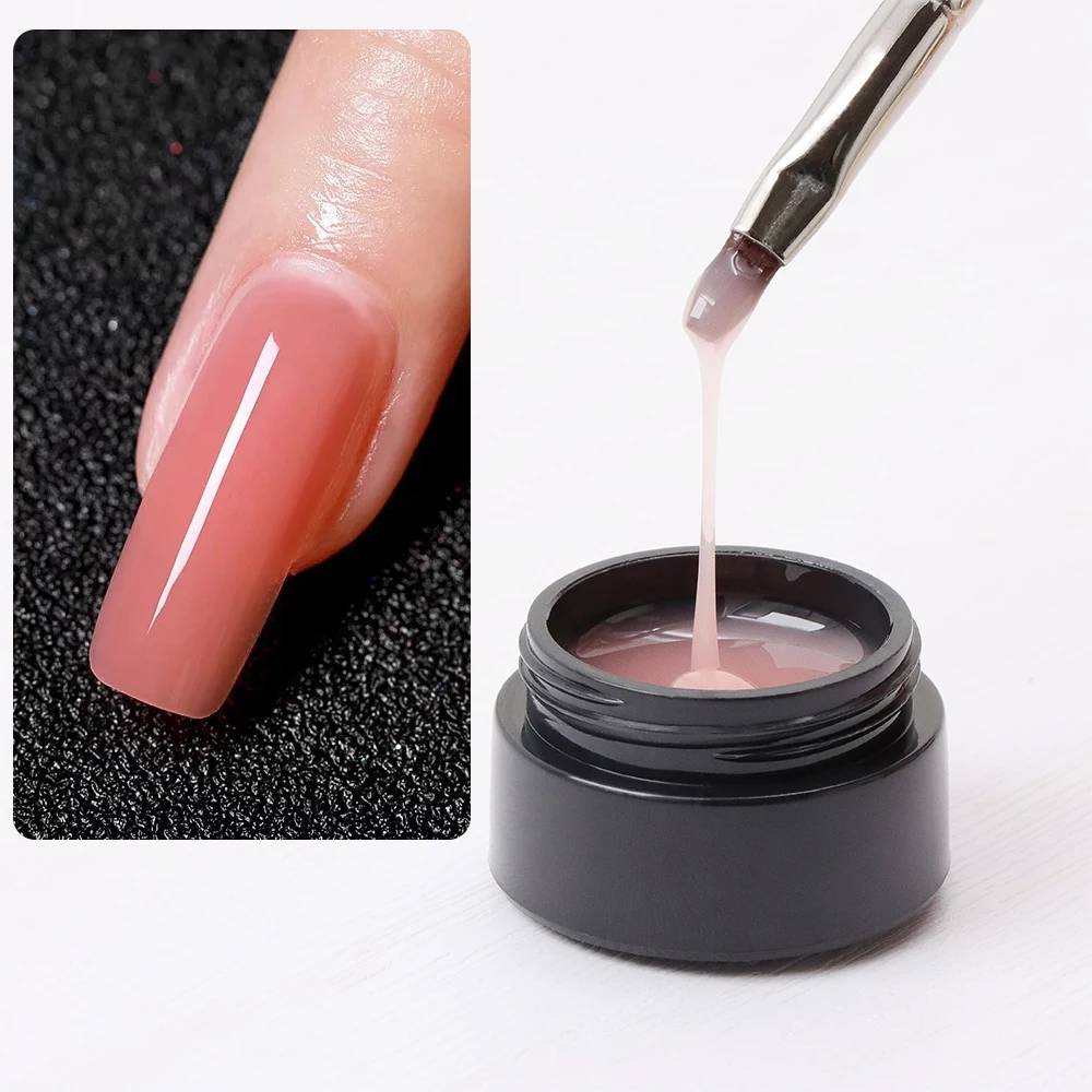 Nail Art Professional Nail Supplies Glitter Extension Build Gel Finish Concentrated Gel