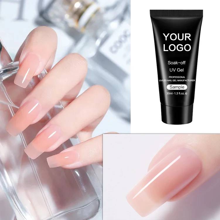 JOUS Painless UV Gel Builder for Nail Extension with High Transparency Slow Flow No Heat Soak Off Wear Resistant Hard Gel