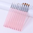 Nail Art Brush Hot Sale Products Wholesale Salon Grade Nail Art Brush for Precise Line Drawing Detailing Gradient & Filling