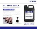 JOUS Ultimate Black Solid Color French Designer UV Gel Polish Non-Toxic Eco-Friendly DIY Nail Art Salon Supplies in Bottle