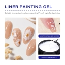 White Liner Painting Gel with Optimal Consistency for Precise Line Work High Pigment & Blendable for Custom Colors Superior Flow