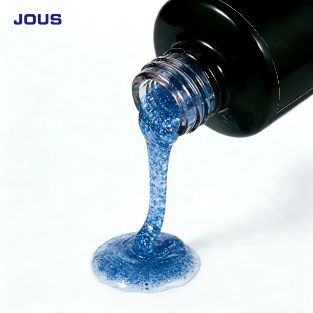 JOUS Vibrant Glitter Gel Polish with Visible Sparkling Sequins and Starlight Effect for Nail Art High Shine Finish Soak Off