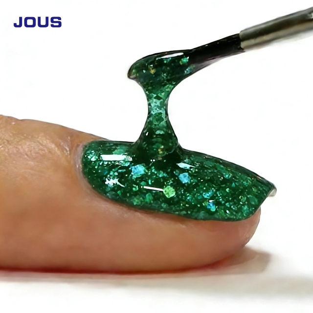 JOUS Vibrant Glitter Gel Polish with Visible Sparkling Starry Sky Effect for Nails Soak Off Dazzling Shine Salon & DIY Nail Art