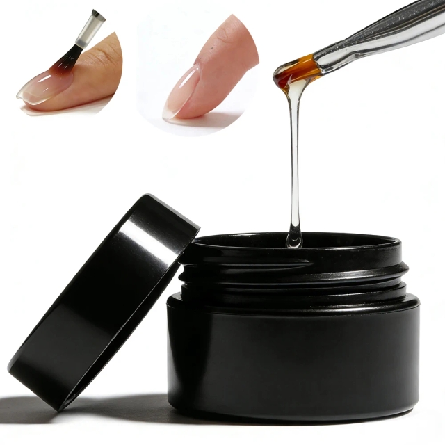 JOUS Building Base Coat Gel for Nail Strengthening & Extension with High Hardness & Leveling Effect Nail Art Construction Gel