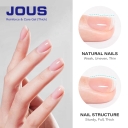 JOUS High Transparency Thick Reinforce Gel for Wrapping Foils Glitters & Rhinestones with Strong Protection 60s Fast Curing