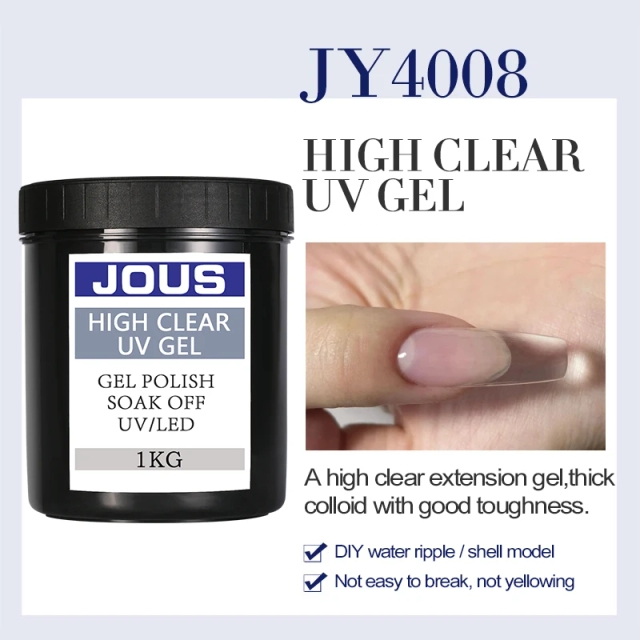 JOUS High Viscosity UV Clear Gel for Nail Extension Sculpting Strong Flexibility DIY Reinforce Repair Broken Nails Nail Builder
