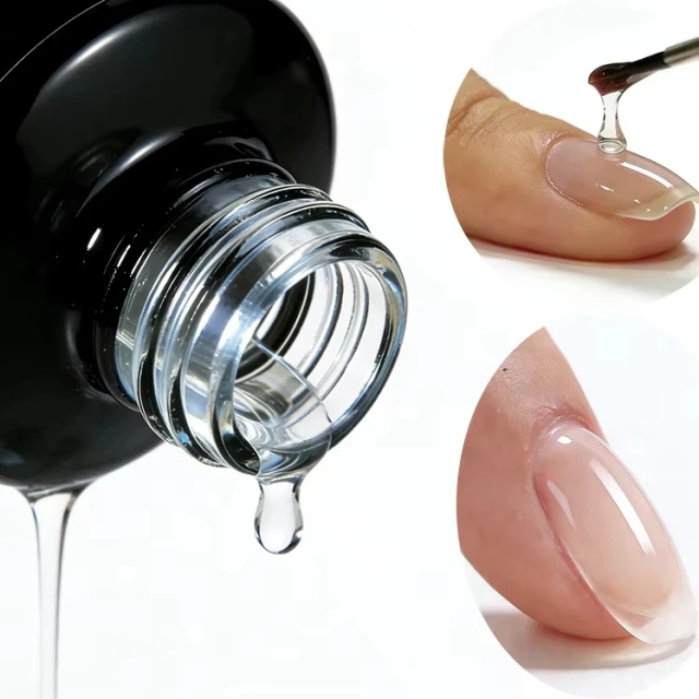 JOUS Ultra Flexible Elasticity Water Based Base Gel for Soft Nails with Long Lasting Durability & High Resilience Nail Extension