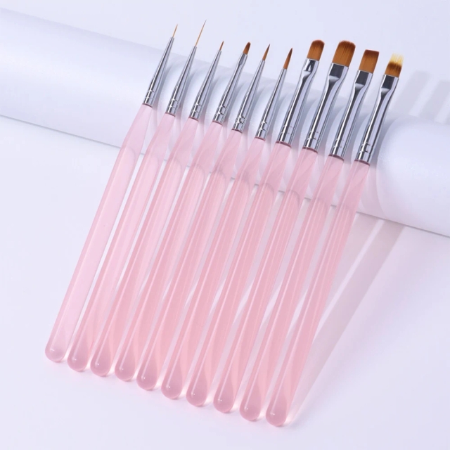 Nail Art Brush Hot Sale Products Wholesale Salon Grade Nail Art Brush for Precise Line Drawing Detailing Gradient & Filling
