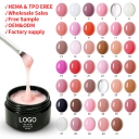 OEM Strong 3D Sculpting Extension Gel 15g Solid Builder Gel for Nails Clear Light Pink Hard Extension UV LED Poly Nail Gel