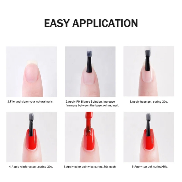 JOUS OEM Transparent Rubber Base Coat UV Gel for Weak/Soft Nails Repair Fast Drying Eco-Friendly Strong Adhesion for Nail Art