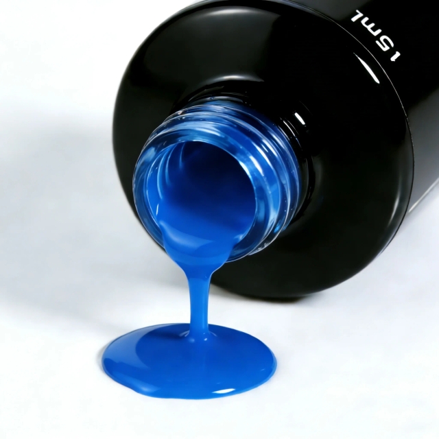 JOUS High Pigmentation Blue 6000+ Solid Color Gel for Long Lasting Manicure & Pedicure with Customizable Color Series Salon Use