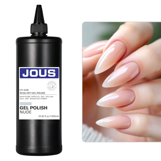 JOUS UV LED Cured Nude Gel Nail Polish Set for French Manicure and Nail Art Designs Nude Nails Beauty Supplier From Manufacturer