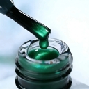 JOUS Wide Effect Green Cat Eye Gel with Natural Resin No Smudge Crack Proof Formula for Nail Art Salon Soak Off Gel Polish