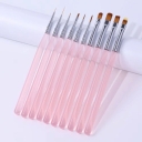 JOUS Hot Sale Nail Art Brush Tools Private Label Wholesale Salon Grade for Precise Line Drawing Detailing Gradient & Filling