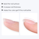 JOUS High Transparency Thick Reinforce Gel for Wrapping Foils Glitters & Rhinestones with Strong Protection 60s Fast Curing