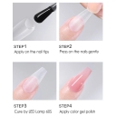 JOUS High Viscosity Nail Tip Gel for Strong Nail Extension 60s Cure Odorless & Non-Toxic Lasting Hold & Easy to Apply