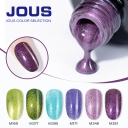 JOUS Professional Wide Cat Eye Gel Polish with Natural Resin & Magnetic Shimmers Smudge Proof Crack Resistant Formula DIY &Salon