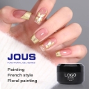 Vibrant Special Golden Nail Art Painting Gel with Adjustable Color & Excellent Opacity for Detail Work & Smooth Gradient Effects
