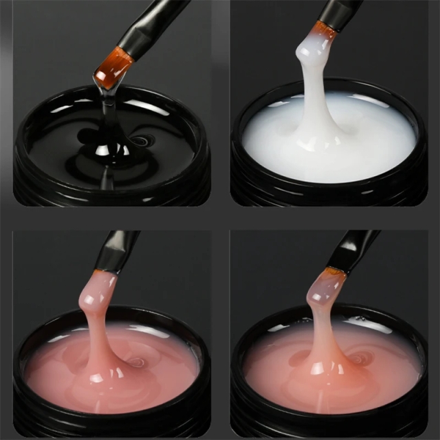 JOUS Soak Off Nude Color UV Builder Gel for Nail Extension & Art with Multi Color Options Ombre Gradient and Sculpting Use