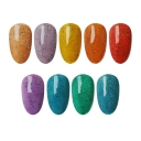 JOUS OEM Shining Glitter Gel Polish Private Label with Sparkling & Reflective Finish Soak Off Long Lasting Nail Art Gel Polish
