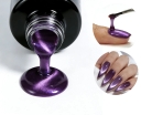 JOUS Wide Purple Cat Eye Gel with Natural Resin Formula for Salon Nail Art Smudge Free Crack Resistant Soak Off Gel Polish