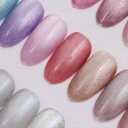 JOUS Crystal Holographic Cat Eye Gel Polish with Magnetic Moonlight Shifting Effect High Gloss Smooth Finish for Nail Art Design