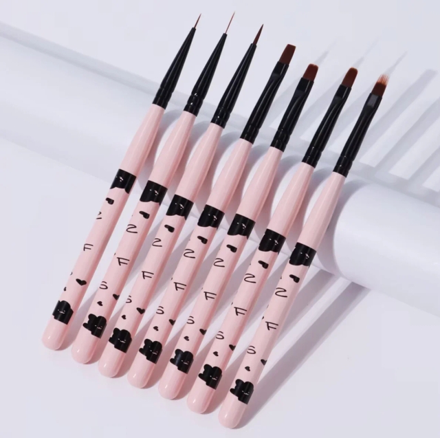 JOUS Hot Sale Nail Art Brush Tools Private Label Wholesale Salon Grade for Precise Line Drawing Detailing Gradient & Filling