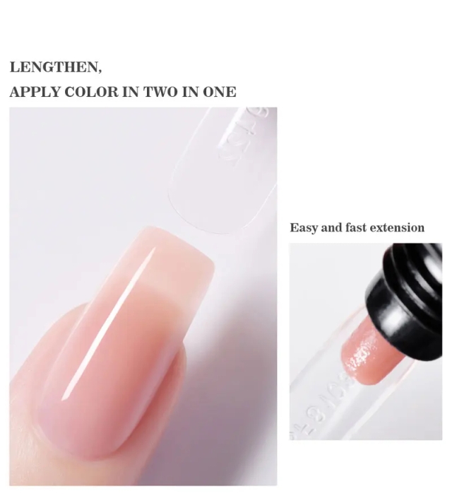 JOUS 5s Quick Dry High Clear UV Gel for Nail Extension & Construction with Zero Pain No Shrinkage High Hardness & Good Leveling