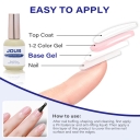 Wholesale Bulk Custom Super Base Coat Strong Adhesion UV LED Nail Gel Extra Long Lasting Soak Off Gel Polish for Salons Store