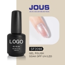 JOUS Dual-Flash Effect Nail Art Gel Dazzling Diamond-like Light with Flash Chip-Resistant up to 30 Day for DIY &Professional Use