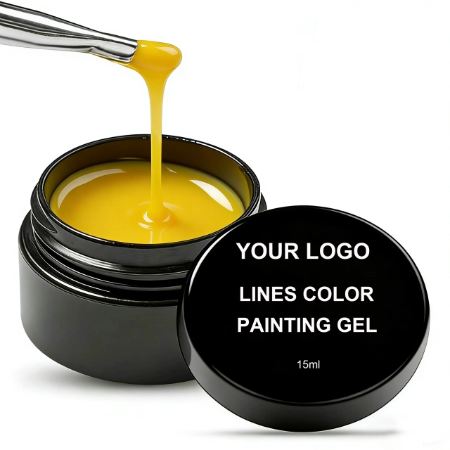 JOUS High Precision Color Mixable Line Drawing Gel for Nail Art Design with High Color Saturation Smooth Flow and Compatibility