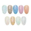 JOUS OEM Shining Glitter Gel Polish Private Label with Sparkling & Reflective Finish Soak Off Long Lasting Nail Art Gel Polish