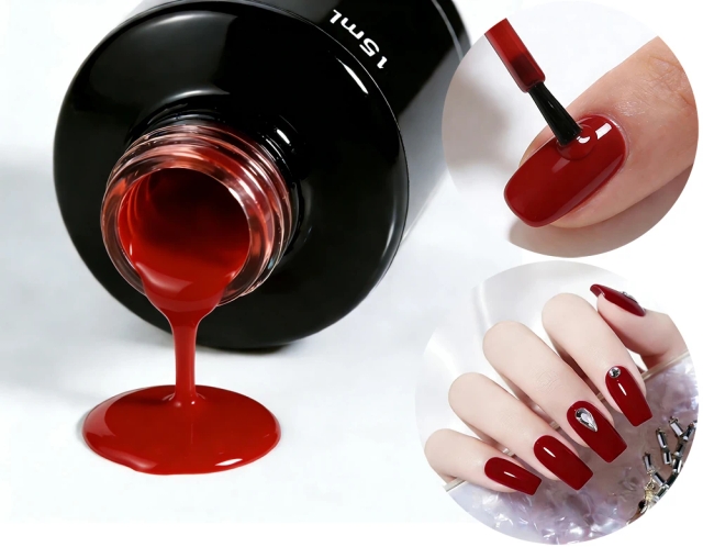 JOUS 6000+ High Pigmentation Solid Color Gel for Long Lasting Manicure &Pedicure with Customizable Color Series Salon Use