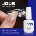 JOUS High Viscosity Transfer Gel Strong Adhesion for Full Nail Foil Transfer Gold Leaf &Glitter Application Lasting &Easy to Use