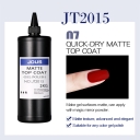 JOUS Professional Quick Dry No Wipe Matte Top Coat for Nail Art with Wear Resistant Dust Free Finish Cures Fast 60s LED Lamp