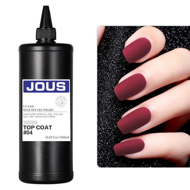 Quick-Dry Matte Top Coat for Nails Smudge-Proof & Scratch-Resistant Finish with Elegant Velvet Texture Watercolor & Ombre Design