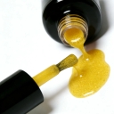 JOUS Dual Effect Yellow Glitter Diamond Gel for Nail Art with Sparkle & Reflective Finish Under Different Light Salon Quality